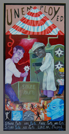 Unemployed painting by painter Bruce Thayer
