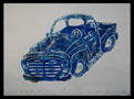 Little Blue Truck print by print maker Bruce Thayer