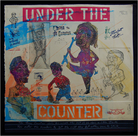 Under the Counter print by print maker Bruce Thayer