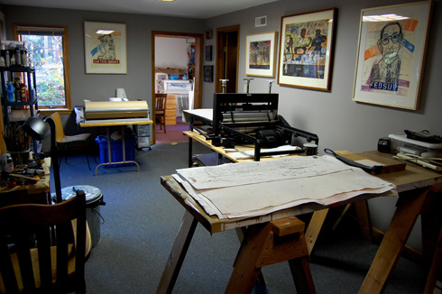 Artist Bruce Thayer's Studio