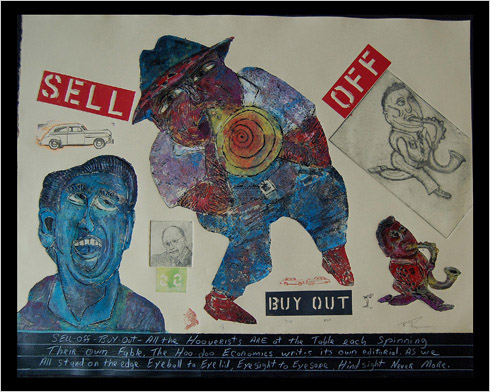 Sell Off print by print maker Bruce Thayer